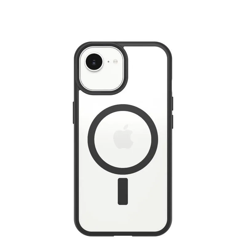 Funda para móvil OtterBox React Cover TPU e policarbonato nero trasparente MagSafe per iPhone 17e/16e/15/14/13 - immagine 1