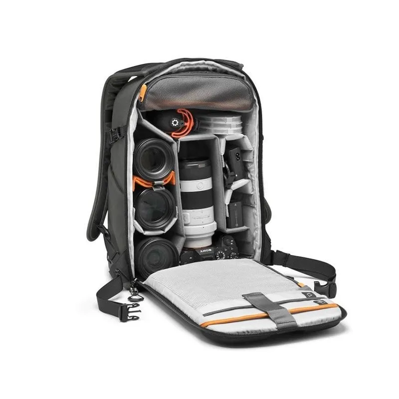 Zaino Lowepro Flipside 300 AW III Grigio apertura posteriore 17L - immagine 1