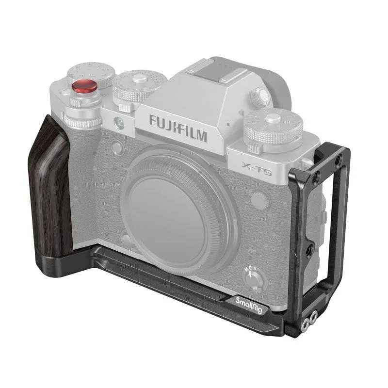Supporto a L SmallRig 4137 per Fujifilm X-T5 impugnatura legno Arca-Swiss - immagine 1