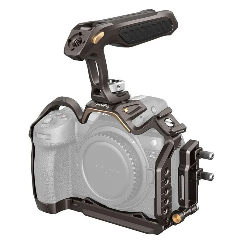 Kit Gabbia SmallRig Night Eagle Nikon Z 6III Manico Pelle Vintage - immagine 1