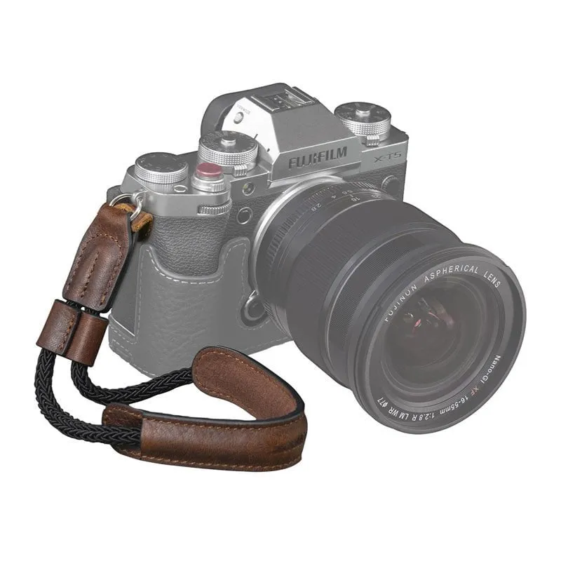 Cinturino da polso fotocamera SmallRig 3926 universale vintage pelle microfibra - immagine 1