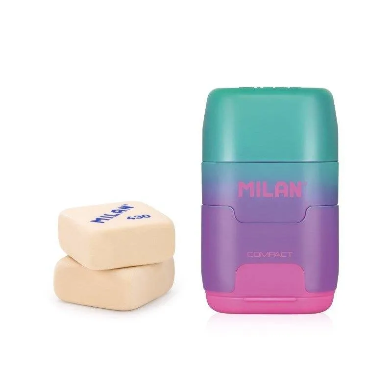Gomma e Temperino Milan Sunset Pack Compacto Lila - immagine 1
