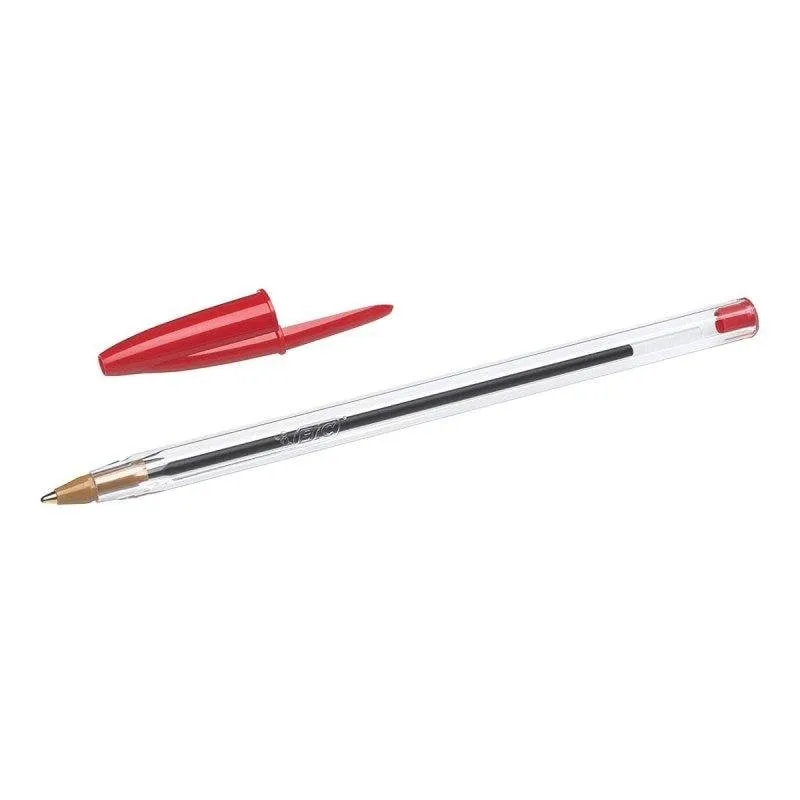 Penna Bic Cristal Originale Rosso a Inchiostro Olio - immagine 1
