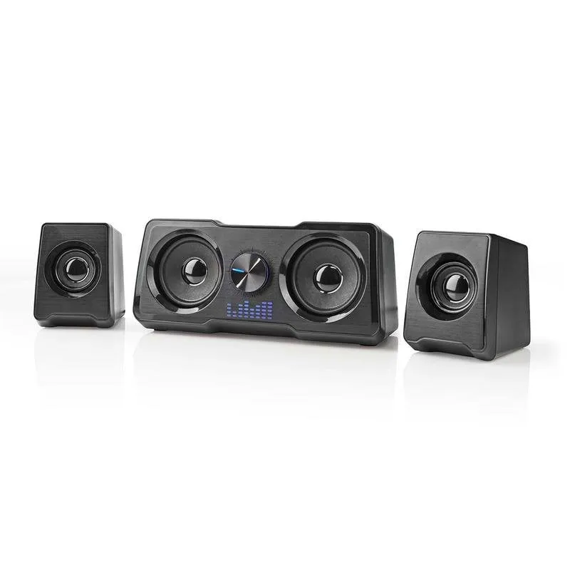 Altoparlanti Nedis Gaming 2.2 Cablati 16W con Subwoofer Doppio e Retroilluminazione - immagine 1