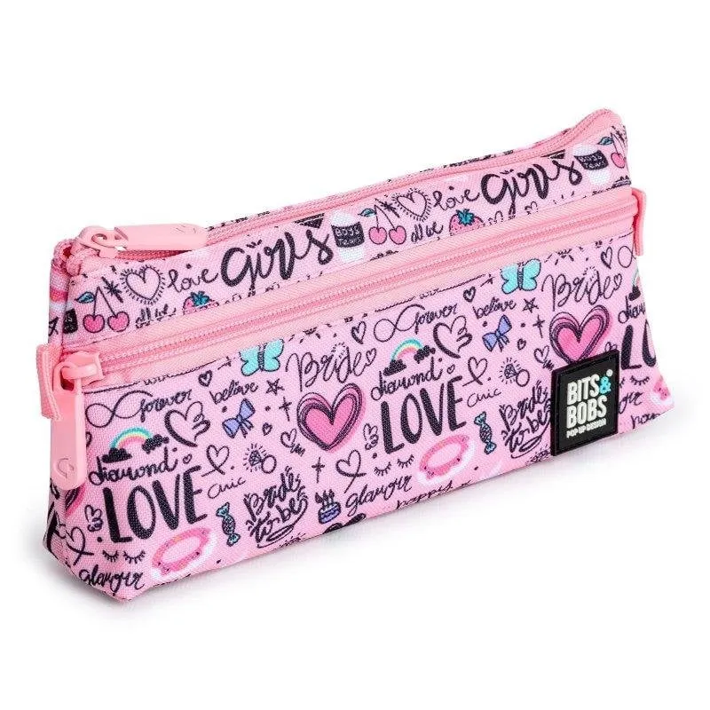 Estuche Portatodo Plano Grafoplás Sweet 2 Cerniere - immagine 1