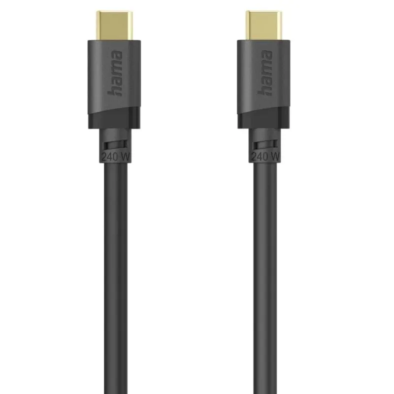 Cavo USB-C Hama 1,5 m USB 3.2 Gen 1 5 Gbit/s Nero - immagine 1