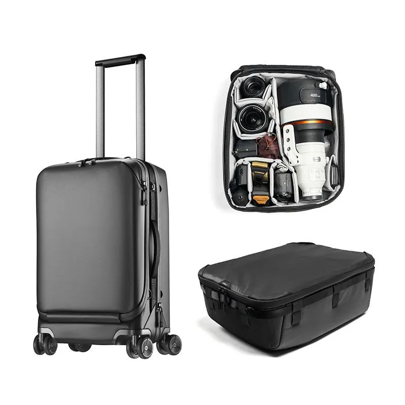 Valigia Peak Design Pro Creator Bundle Roller Pro Nera con Camera Cube XL - immagine 1