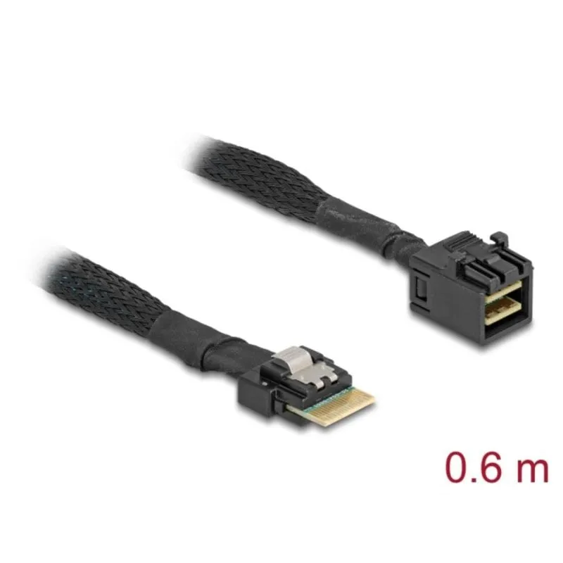 Cavo Delock Mini SAS HD SFF-8643 a Slim SAS SFF-8654 4i 0,6 m - immagine 1