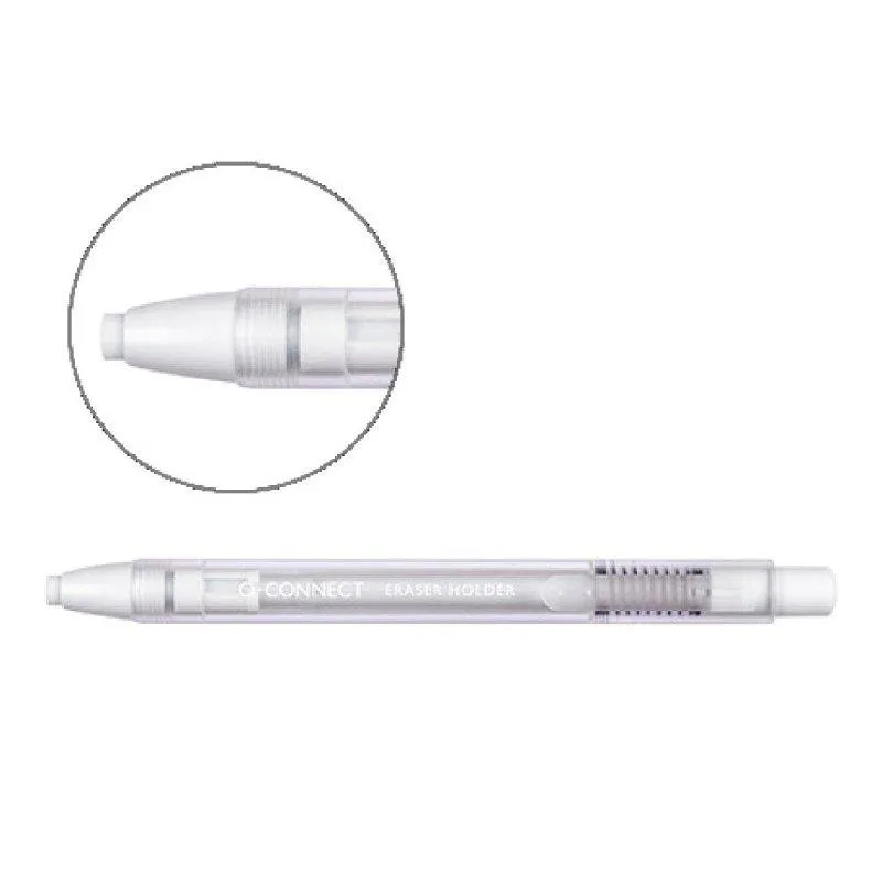 Portagomma Q-Connect con clip e gomma bianca 5x90 mm - immagine 1