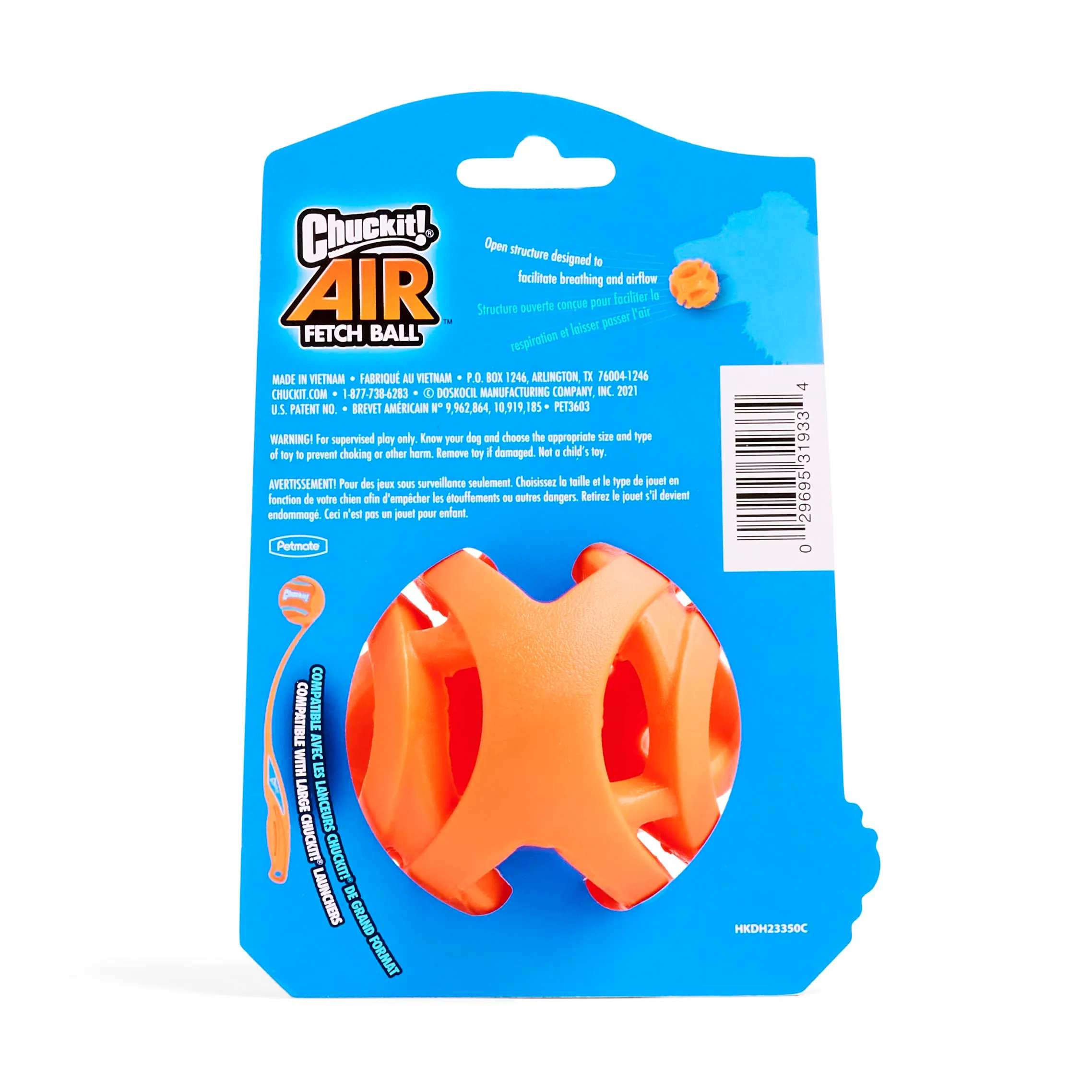 Chuckit Palla Breathe Right Fetch Ball Large, Palla da Perseguire per Il Cane, L - immagine 3