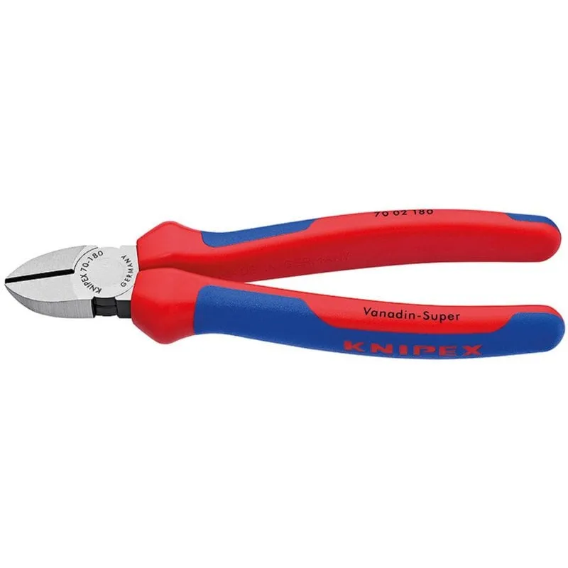 Pinza a taglio diagonale Knipex 70 02 180 Blu e Rosso 180 mm - immagine 1