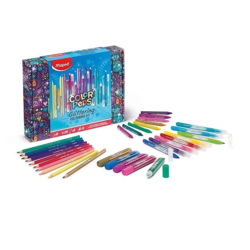 Kit di Colorazione con Glitter Maped Color'Peps 31 Pezzi - immagine 1
