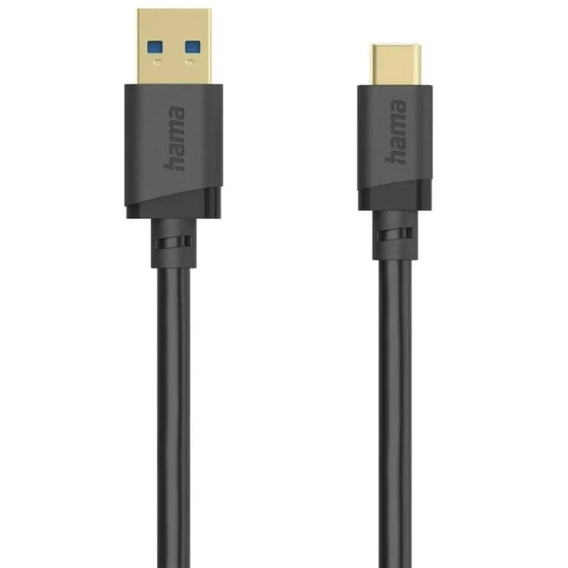 Cavo USB Hama 0,25 m USB A a USB C 3.2 Gen 1 5 Gbit/s Nero - immagine 1
