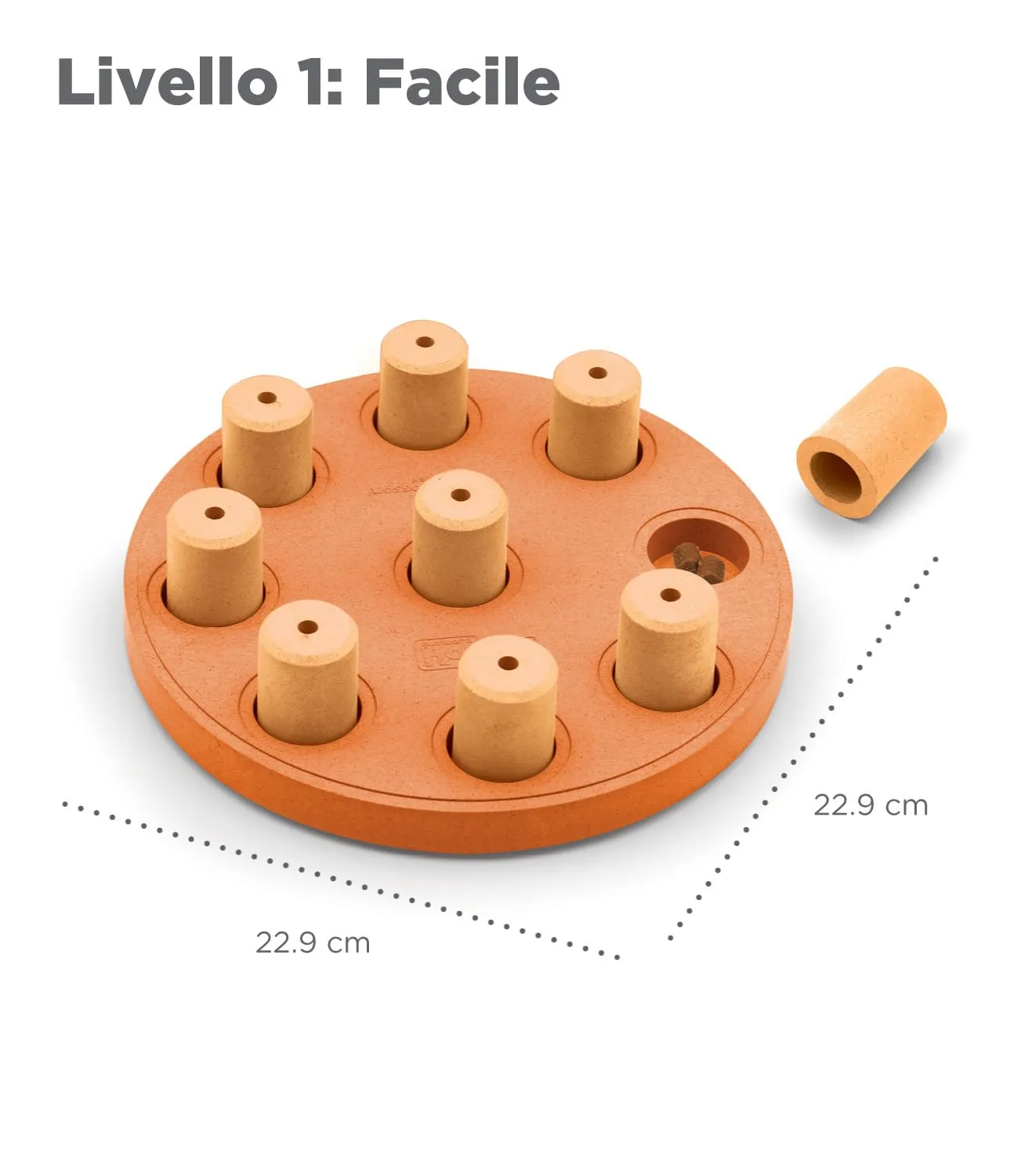Nina Ottosson di Outward Hound Dog Smart - gioco rompicapo interattivo per cani - erogatore di ricompense - in materiale composito - arancione - immagine 6
