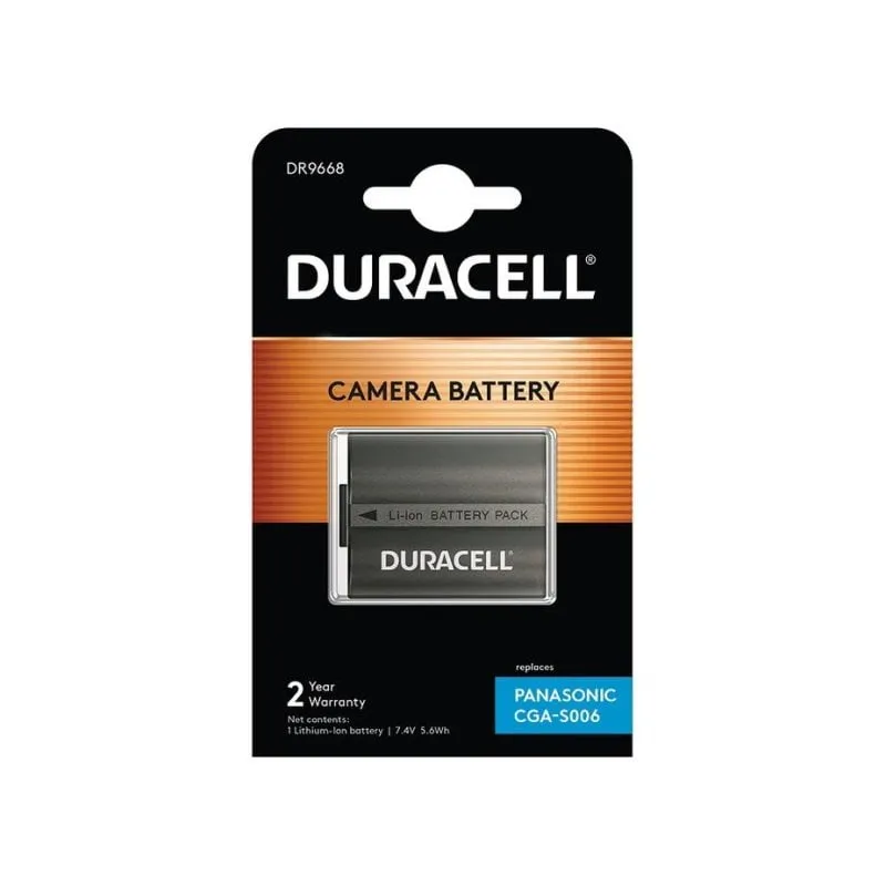 Batteria Duracell DR9668 750 mAh 7,4 V agli Ioni di Litio per Fotocamera - immagine 1