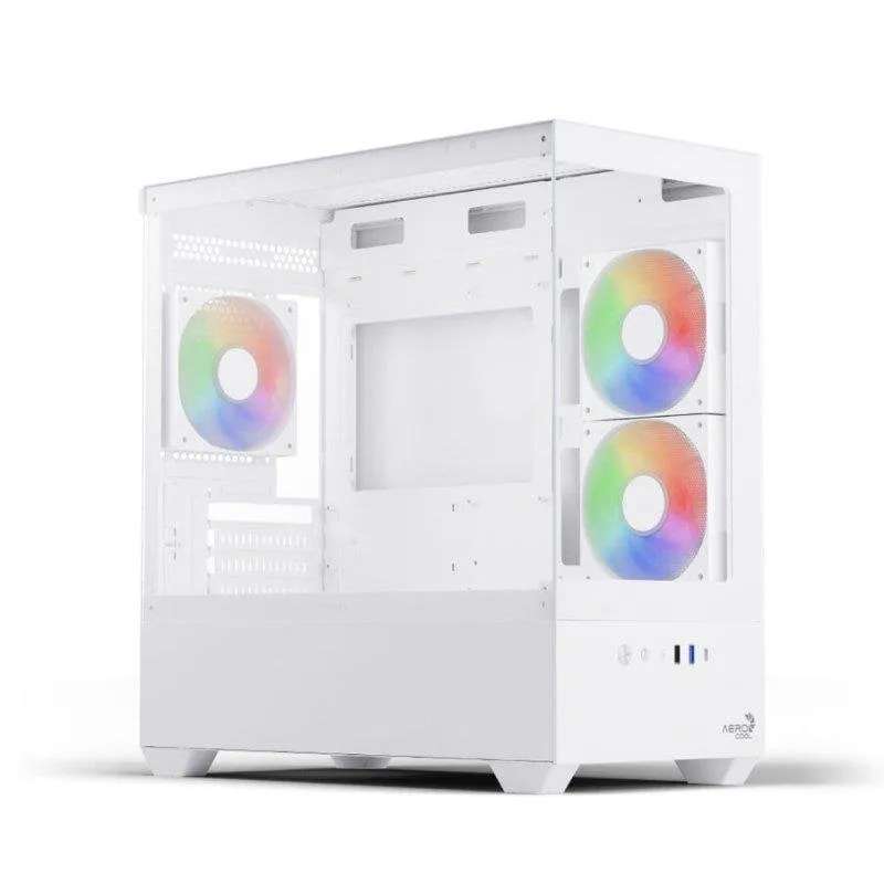 Case PC Aerocool P300D Digi-G-WT-v1 Micro ATX Bianca - immagine 1