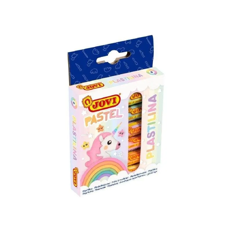 Plastilina Jovi 6 Bastoncini Pastello 15g - immagine 1