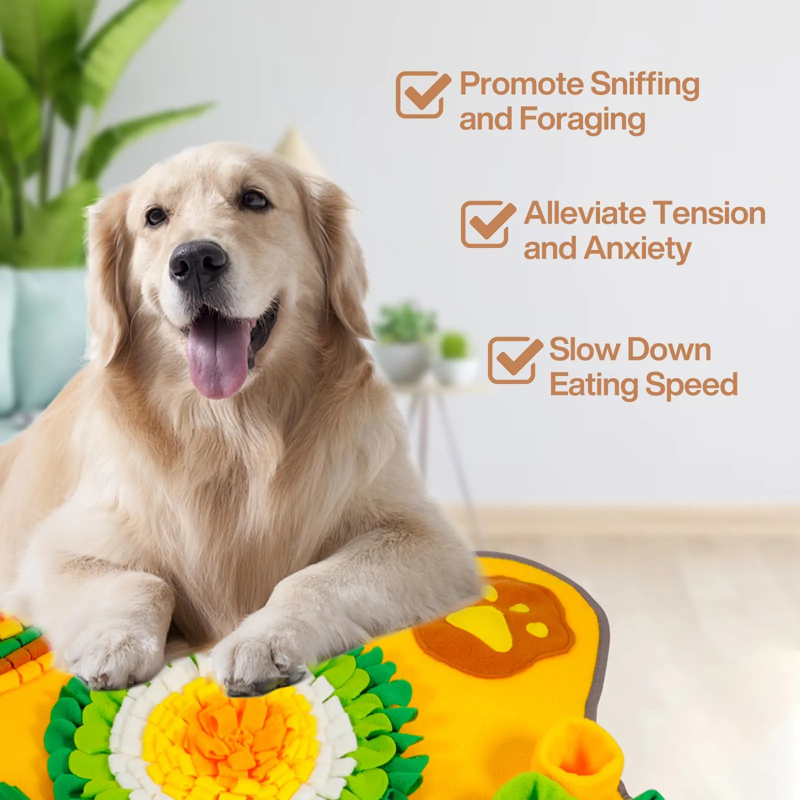 POWZOO Tappetino Olfattivo Cane,Tapis Ricerca e Gioco,Lavabile, Pieghevole - immagine 3