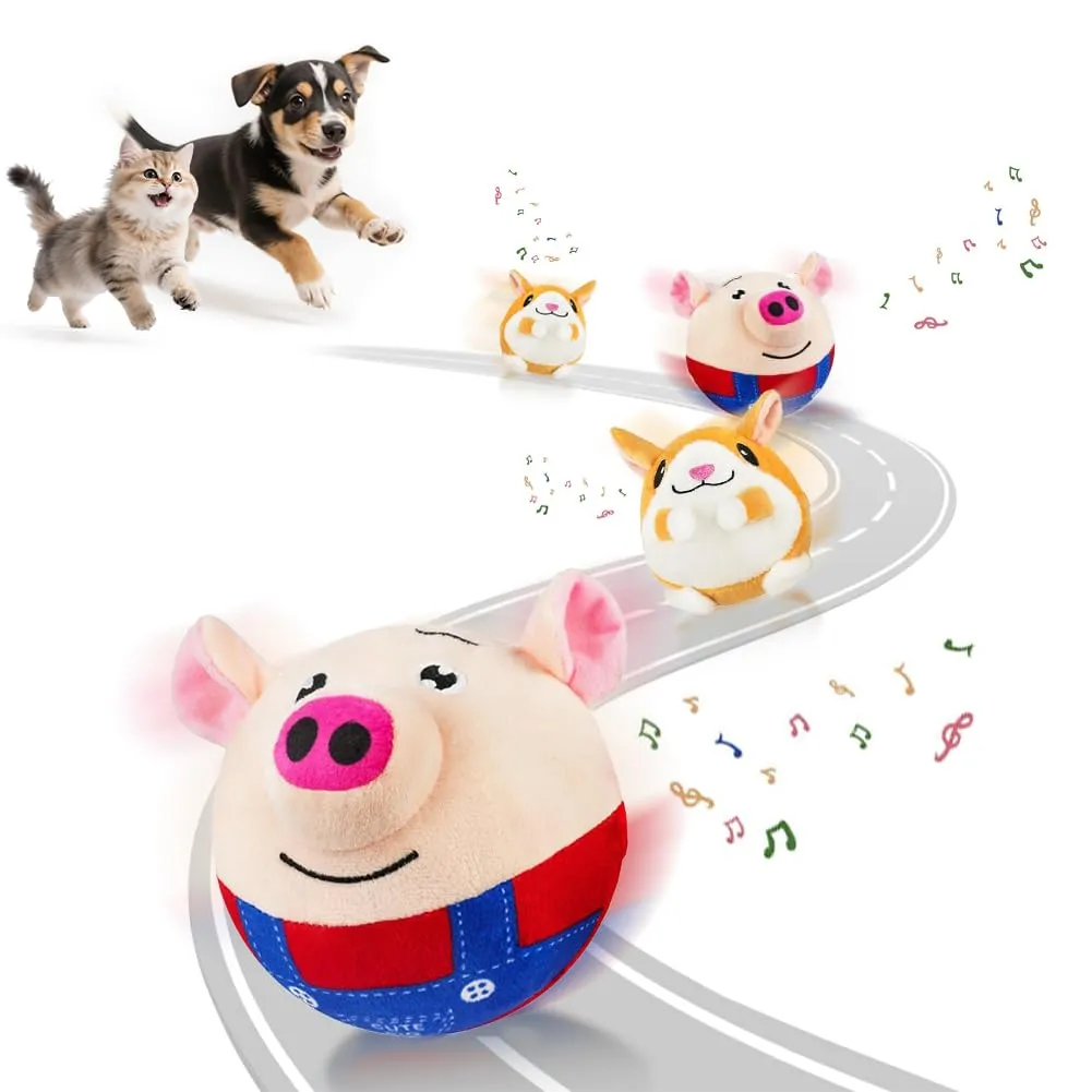 Adiwo Giochi per Cani Interattivi Palla, Giocattolo Che Rimbalza per Animali Domestici, Giocattolo Sonoro con Movimento Autonomo, Lavabile e Ricaricabile per Cani e Gatti - immagine 1