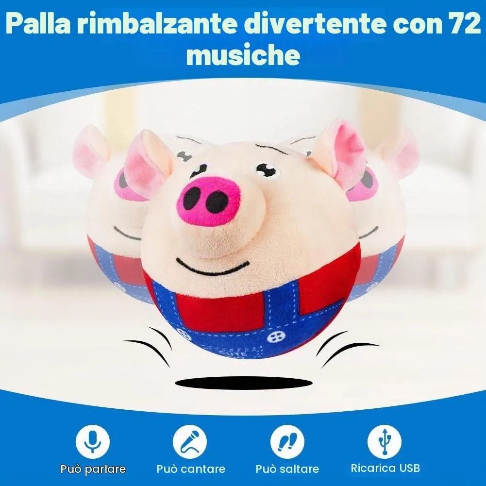 Adiwo Giochi per Cani Interattivi Palla, Giocattolo Che Rimbalza per Animali Domestici, Giocattolo Sonoro con Movimento Autonomo, Lavabile e Ricaricabile per Cani e Gatti - immagine 6