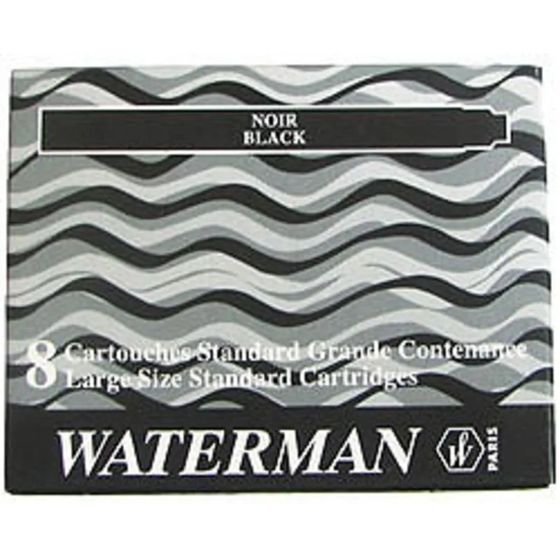 Ricariche per penna Waterman S0110850 Nero Penna stilografica 8 pezzi - immagine 1