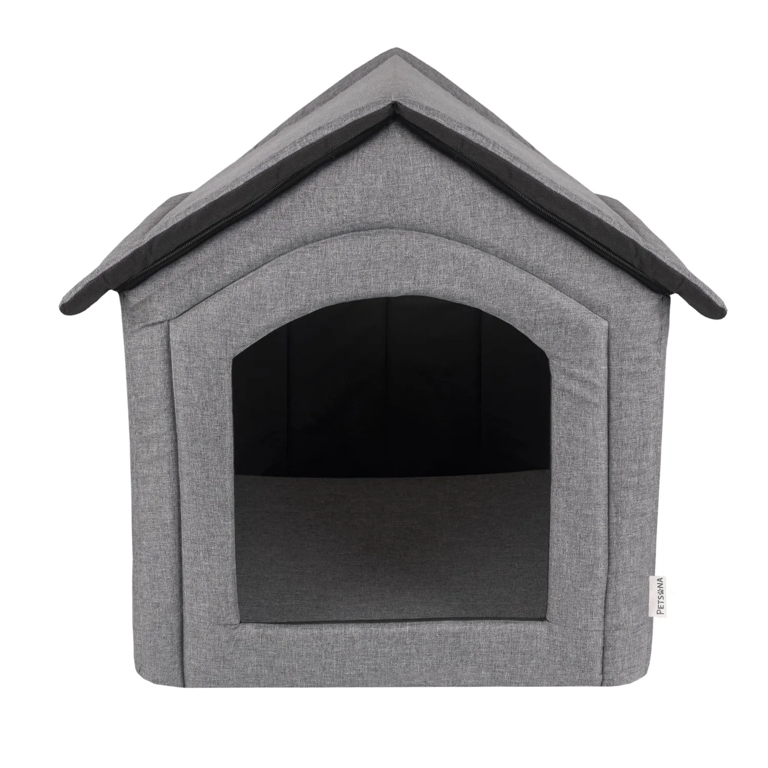 Petsona Grotta Per Cani Pieghevole Casa Per Cani Con Tetto Rimovibile Letto Per Gatti Animali Domestici Cuccia Per Cani Taglia XXL, Grigio - immagine 8