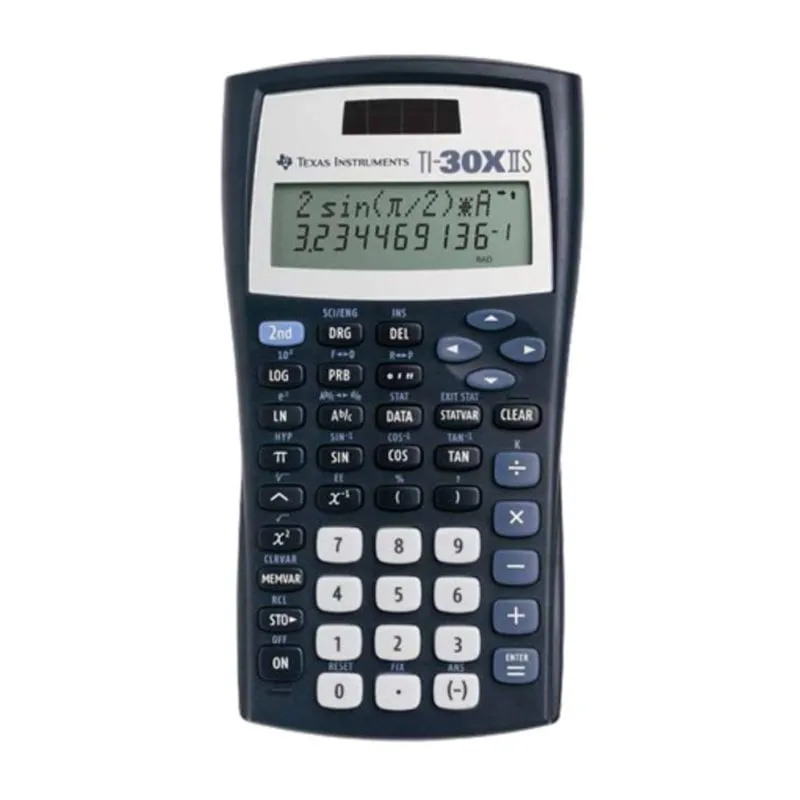 Calcolatrice scientifica Texas Instruments TI-30X IIS 11 cifre 2 righe Batteria/Solare Nero - immagine 1