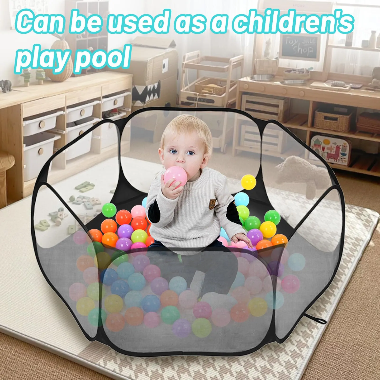 Box Gatto, QIANAI Recinto Cuccioli Gatto, Box per Piccoli Animali, Tenda per Gatti Cani Cuccioli, Box Gatti per Interno(Grigio) - immagine 6