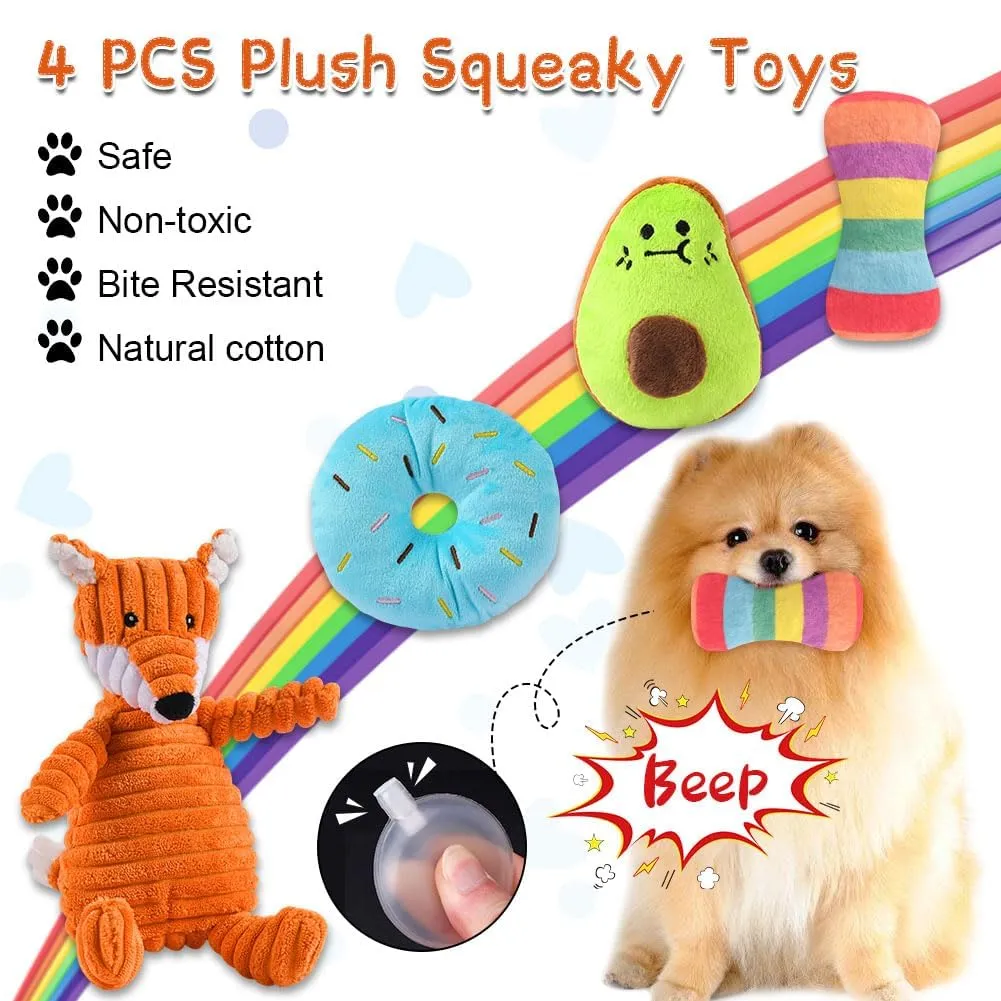 AMFUN Giochi per Cani, Set di 11 Giocattoli da Masticare per Cuccioli, Confezione Giocattoli di Lusso per Dentizione di Cani di Piccola, Cotone Naturale e Non Tossico - immagine 4