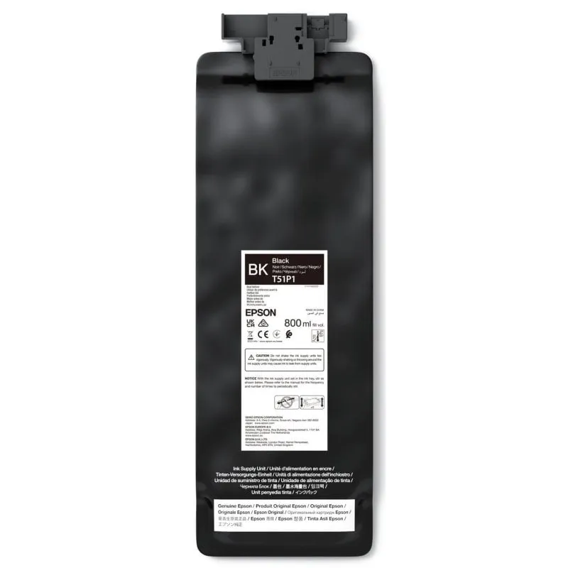 Cartuccia per Inchiostro Epson UltraChrome GS3 Nero 800 ml Pack individuale - immagine 1