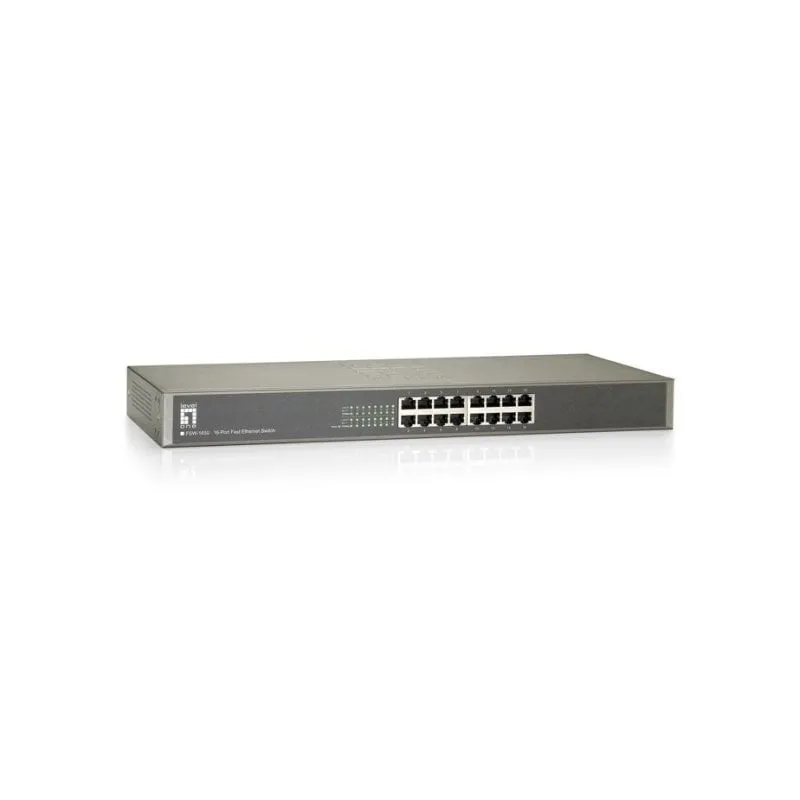 Switch LevelOne FSW-1650 16 Porte Fast Ethernet Non Gestito Montaggio Rack - immagine 1