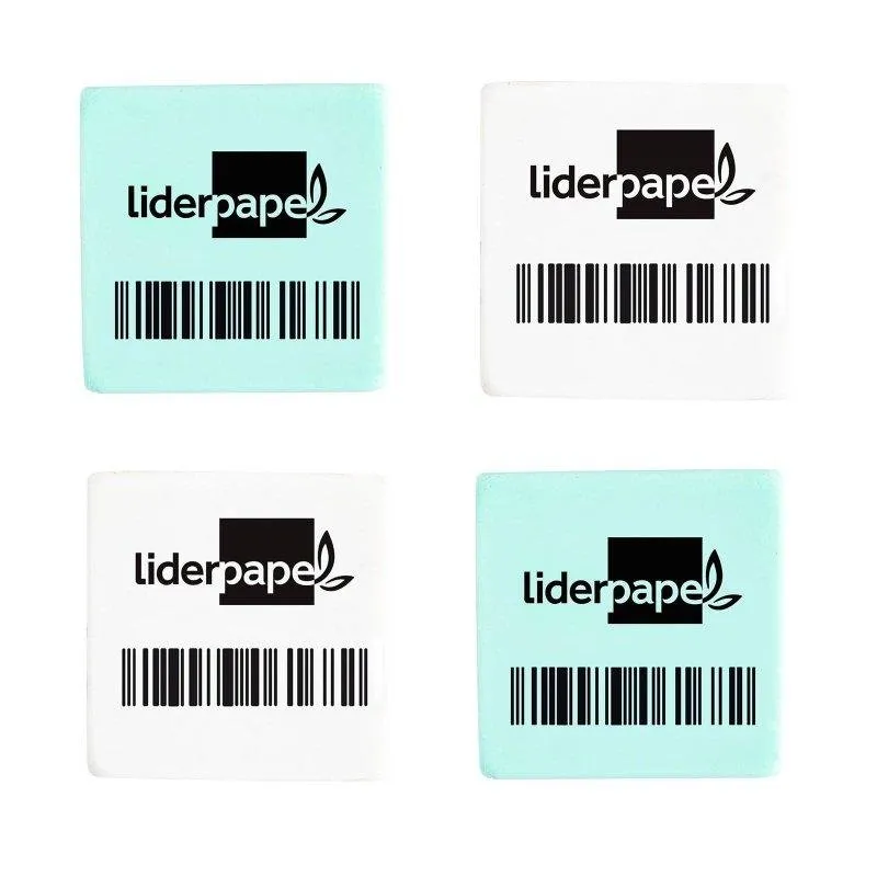 Gomma da ufficio Liderpapel pack di 4 quadrata a briciole di pane - immagine 1