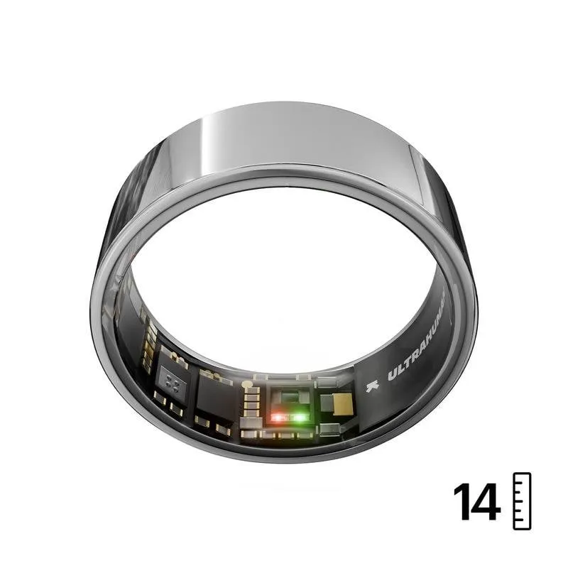 Anello intelligente Ultrahuman Ring AIR IPX7 Bluetooth 5.0 Argento Autonomia 6 giorni Android iOS Design compatto - immagine 1
