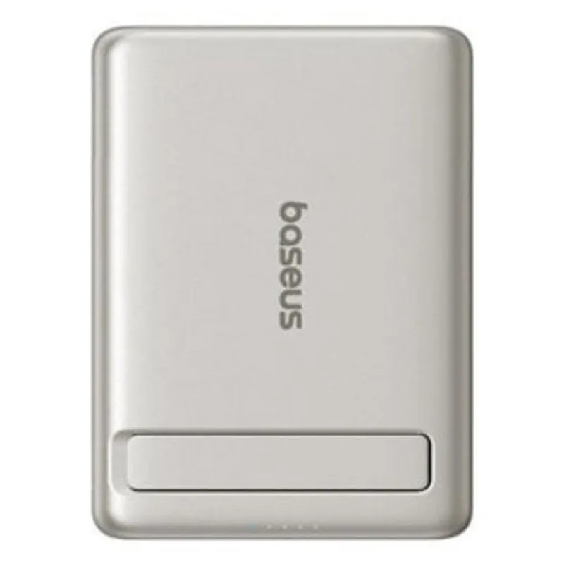 Power Bank Baseus 5000 mAh Caricatore Wireless 5 W Titanio - immagine 1