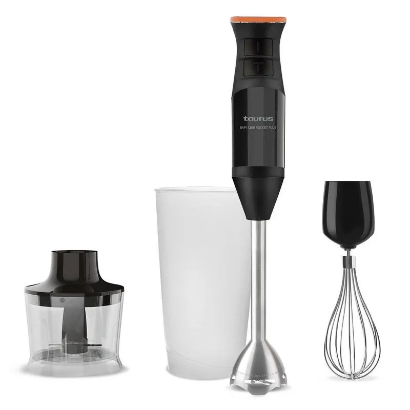 Frullatore a immersione Taurus Bapi 1200 Rocket Plus 1200W 20 velocità Nero/Bianco - immagine 1
