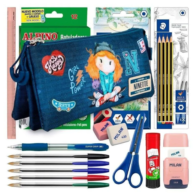 Estuche Triple Karactermania Forever Ninette Skater - immagine 1