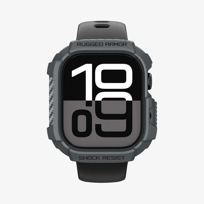 Cover Spigen Rugged Armor 2 per Apple Watch 10/11 46mm Grigio TPU - immagine 1