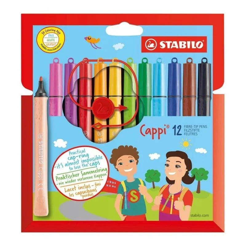Stabilo - Set di 12 Pennarelli Ergonomici Cappi - immagine 1