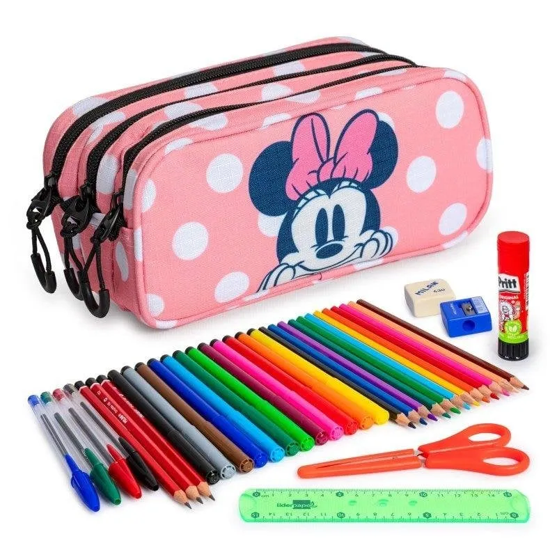Astuccio Triplo Karactermania Colepack Ecotrick Minnie Closer - immagine 1