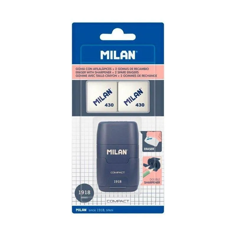 Correttore Milan Compact 1918 Blu con Gomme di Ricambio - immagine 1
