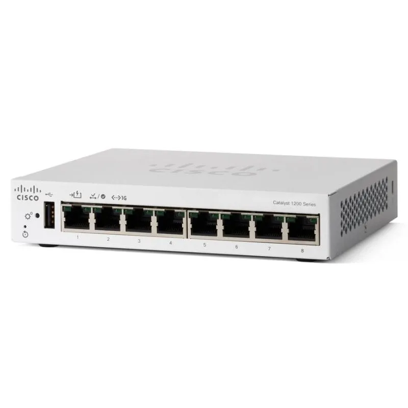 Switch Cisco C1200-8T-D 8 Porte Gigabit Ethernet Gestito L2/L3 - immagine 1
