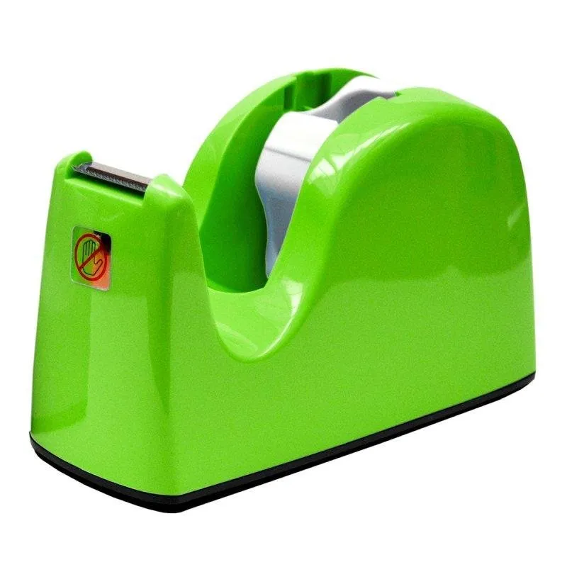 Distributore per nastro adesivo SDI da scrivania medio, verde, per nastro da 66 m - immagine 1