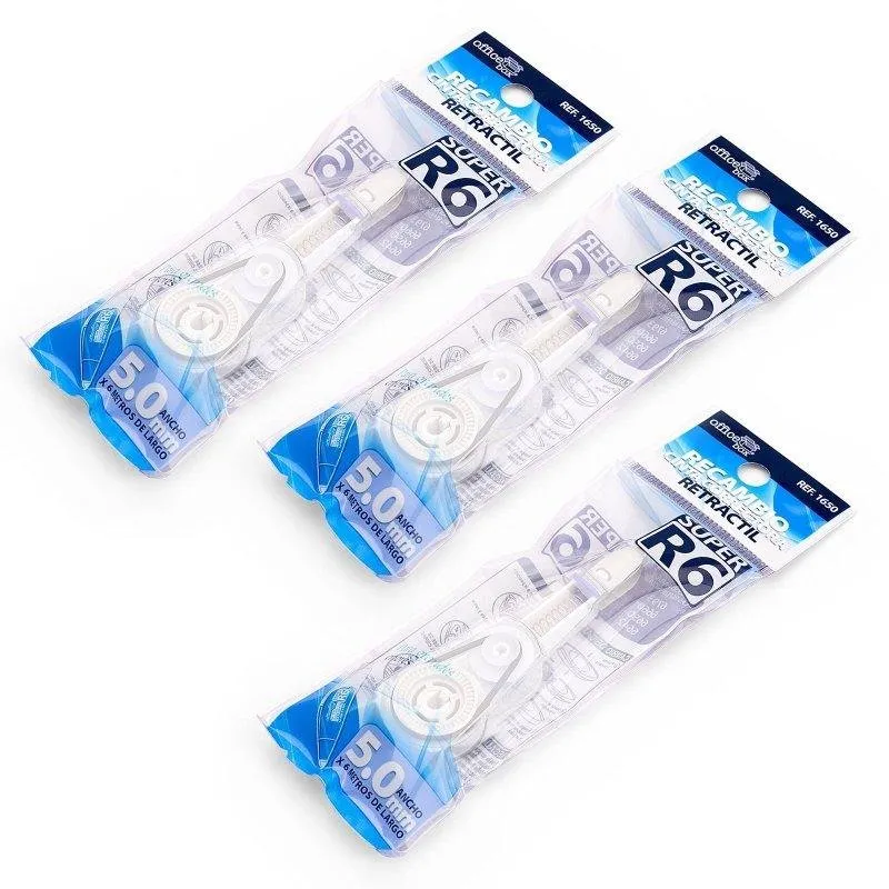 Pack 3 Ricambi Nastro Correttivo SDI Super R6 5 mm - immagine 1