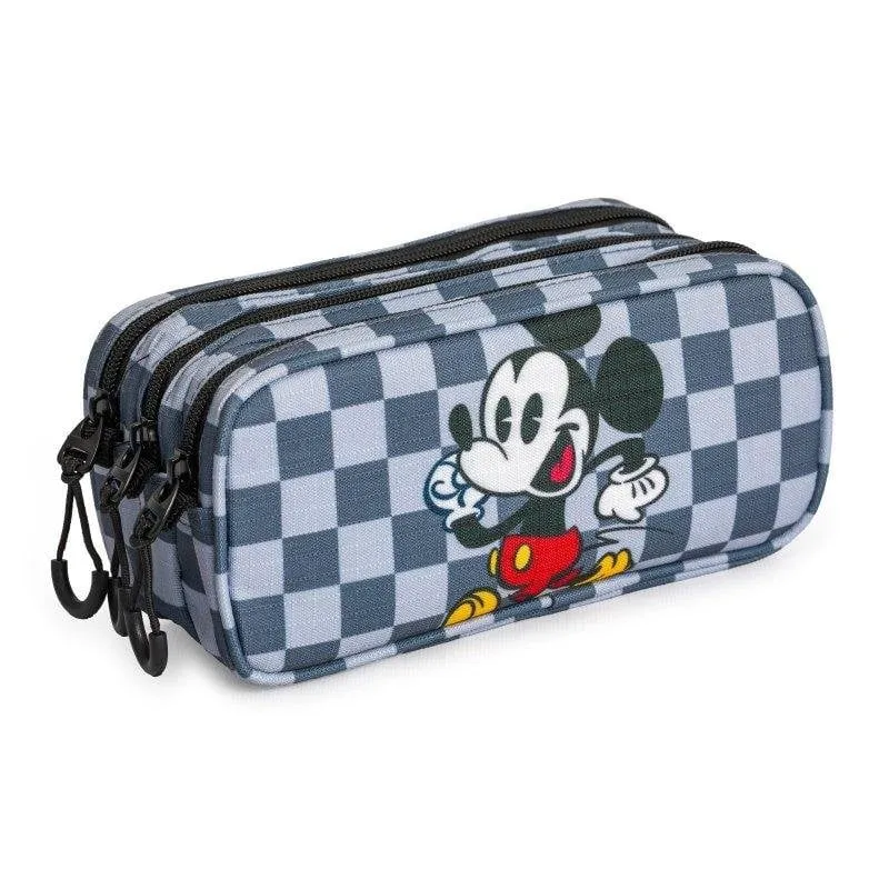 Cartella Scolastica Disney Mickey Move Karactermania Triplo Cerniera Grigio - immagine 1