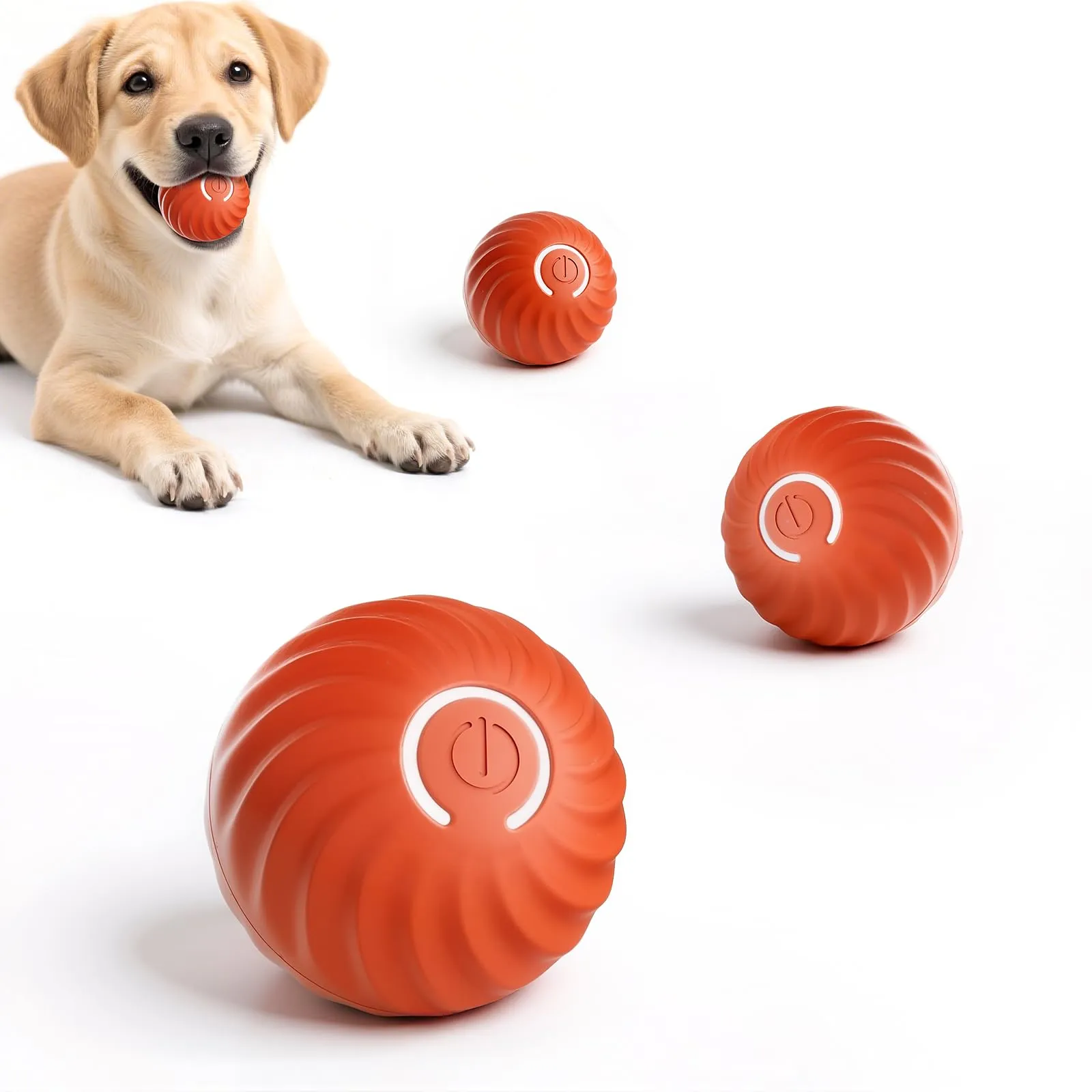 Gerbala Palla Per Cani Interattiva, Giocattolo Automatico Per Cani, Ricaricabile Tramite Usb, Giocattoli Per Cani Di Taglia Grande e Media (B) - immagine 1