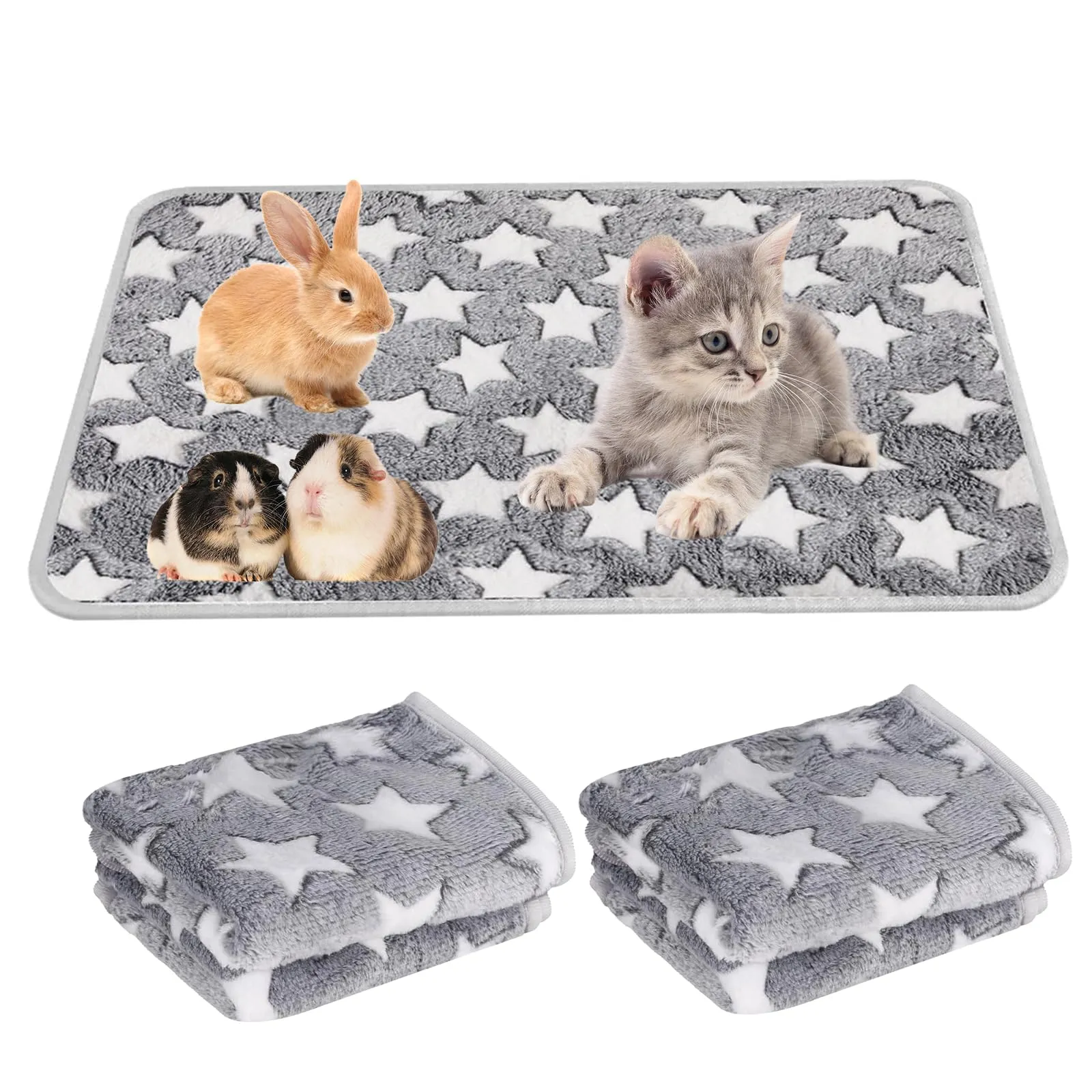 UCFBWO 3 Tappetini Assorbenti per Gabbie per Porcellini D'India Coperte - immagine 1