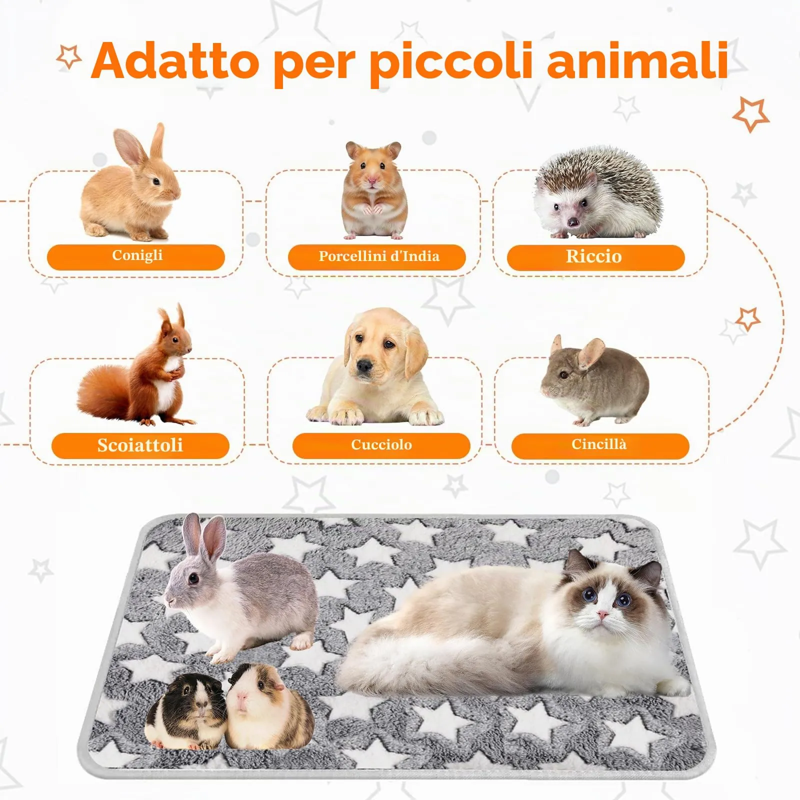 UCFBWO 3 Tappetini Assorbenti per Gabbie per Porcellini D'India Coperte - immagine 7