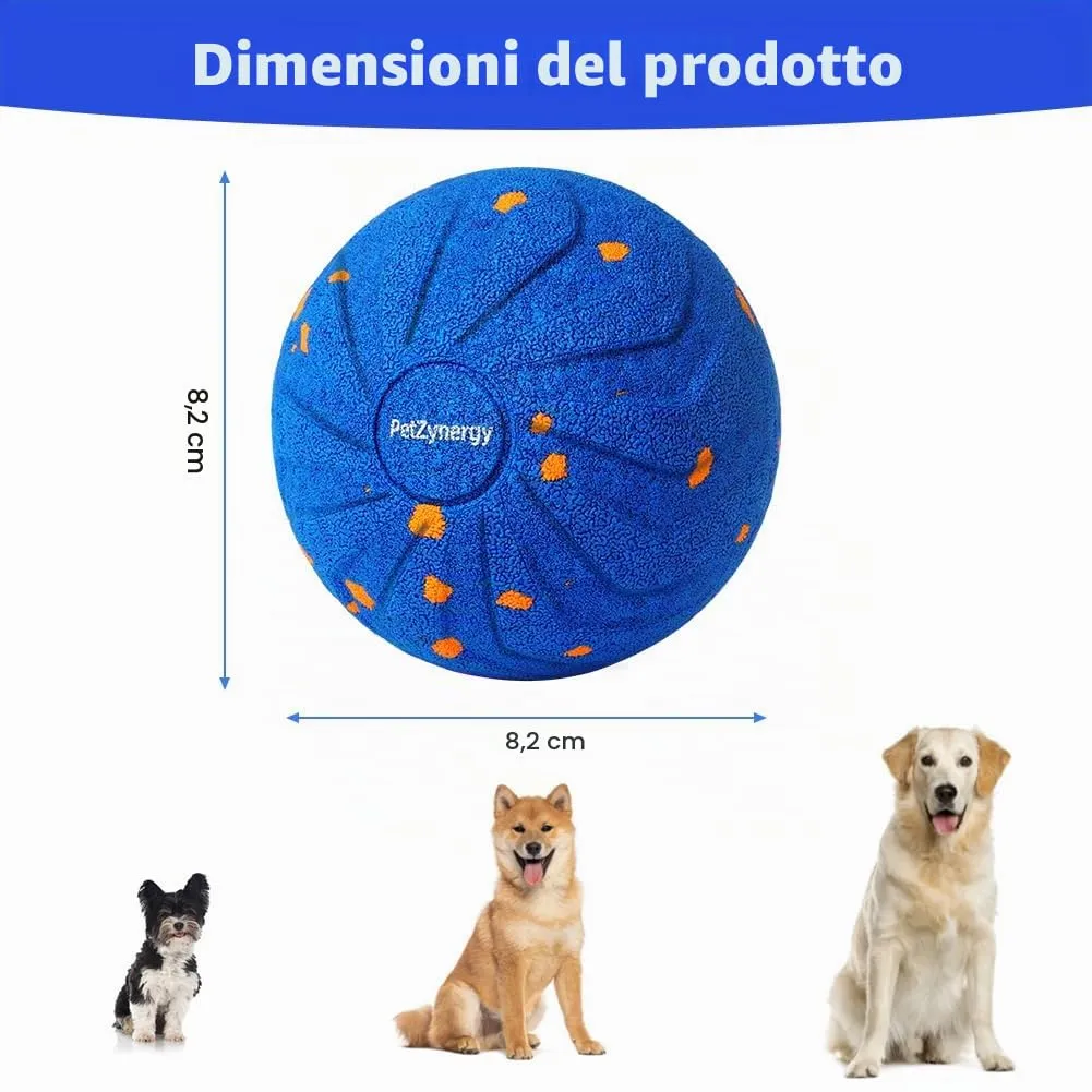 HOTUT Palla per Cani Interattiva,Pallina Ricaricabile USB Che Si Muove da Sola,Wicked Ball Air Self Moving Dog Ball per Cani di Taglia Grande Media e Piccola - immagine 2