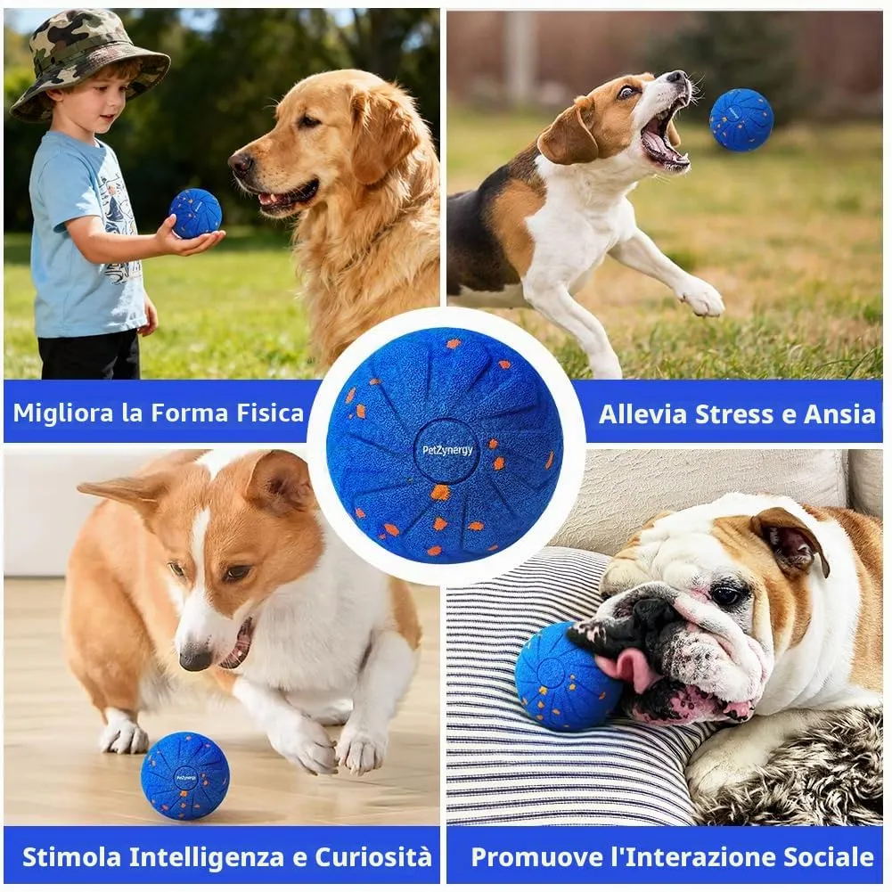 HOTUT Palla per Cani Interattiva,Pallina Ricaricabile USB Che Si Muove da Sola,Wicked Ball Air Self Moving Dog Ball per Cani di Taglia Grande Media e Piccola - immagine 7