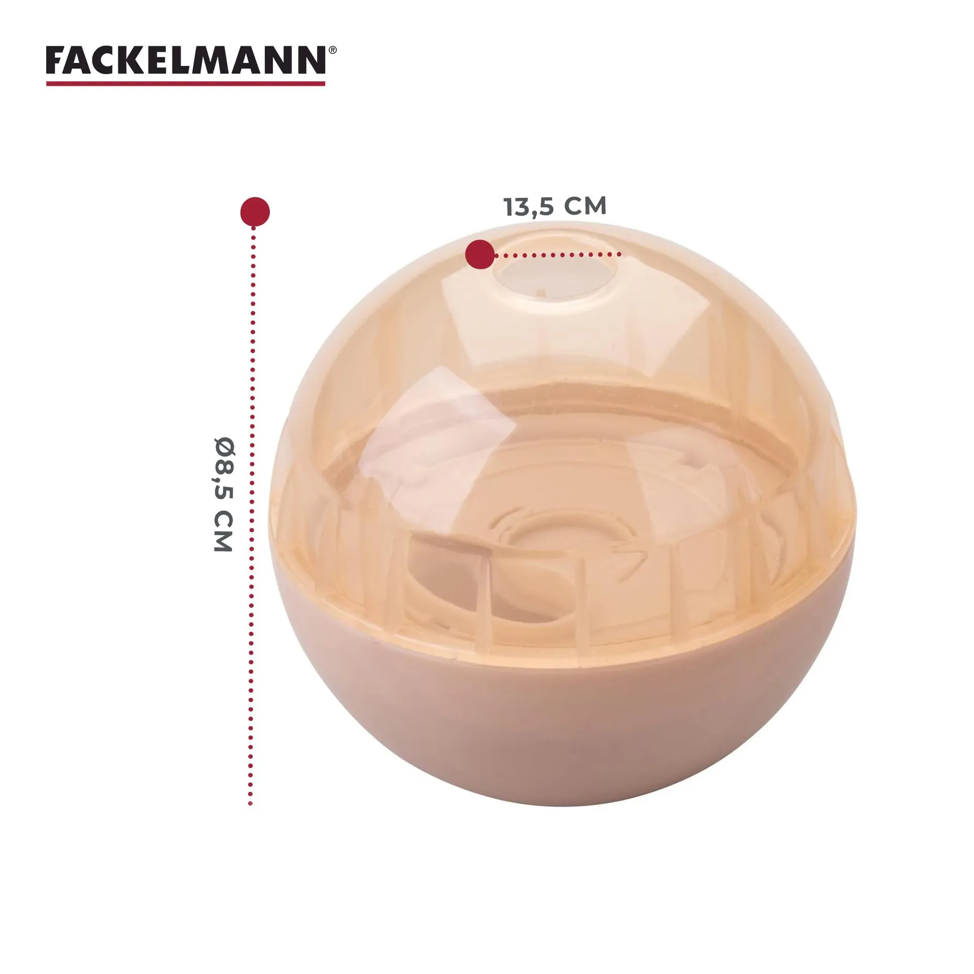 Fackelmann Snack-Ball per cani in PP riutilizzabile, gioco interattivo rilascia snack, stimola la mente e la destrezza, perfetta per animali di tutte le taglie, ideale per gioco attivo, addestramento - immagine 4